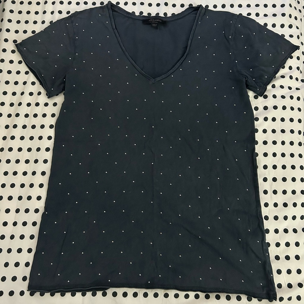 AllSaints emelyn studded t-shirt